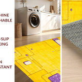 Ultra Soft Area Rug, Non Slip, Stain Resistant, Washable Area Rugs for Living Room, Bedroom, Charming Lighthearted Shaggy Accent(Yellow)