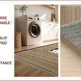 Ultra Soft Area Rug, Non Slip, Stain Resistant, Washable Area Rugs for Living Room, Bedroom, Rustic Earthy Toned Animal Motif(Beige)