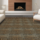 Ultra Soft Area Rug, Non Slip, Stain Resistant, Washable Area Rugs for Living Room, Bedroom, Fierce Animal Print Aesthetic(Brown)