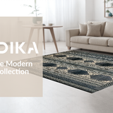 Luxurious Striped Ethnic Design(Black)