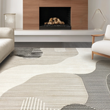 Ultra Soft Area Rug, Non Slip, Stain Resistant, Washable Area Rugs for Living Room, Bedroom, Soft Neutral Textured Layers(Beige)