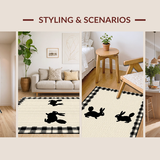 Charming Rustic Bunny Motif(Beige)