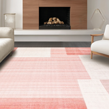 Ultra Soft Area Rug, Non Slip, Stain Resistant, Washable Area Rugs for Living Room, Bedroom, Subtle Cozy Shaggy Appeal(Pink)