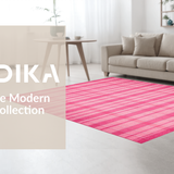 Contemporary Whimsical Shaggy Motif(Pink)