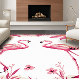 Elegant Modernist Flamingo Illustration(Pink)