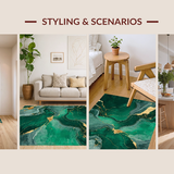 Elegant Glittering Geometric Composition(Green)