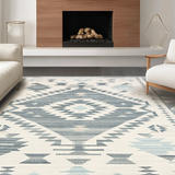Ultra Soft Area Rug, Non Slip, Stain Resistant, Washable Area Rugs for Living Room, Bedroom, Elegant Minimalist Lattice Pattern(Gray)