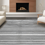 Ultra Soft Area Rug, Non Slip, Stain Resistant, Washable Area Rugs for Living Room, Bedroom, Stylish Entryway Carpet(Black)