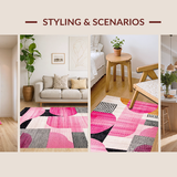 Chic Geometric Pink Aesthetic(Pink)