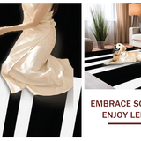 Elegant Monochrome Textured Weave(Black)