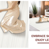 Ultra Soft Area Rug, Non Slip, Stain Resistant, Washable Area Rugs for Living Room, Bedroom, Elegant Solid Ivory Aesthetic(White)