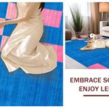 Ultra Soft Area Rug, Non Slip, Stain Resistant, Washable Area Rugs for Living Room, Bedroom, Artful Harmonious Checker Motif(Blue)