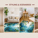 Dreamy Watercolor Pond Visualization(Blue)