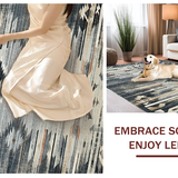 Geometric Rustic Charcoal Motif(Gray)