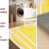 Ultra Soft Area Rug, Non Slip, Stain Resistant, Washable Area Rugs for Living Room, Bedroom, Vibrant Knotted Tassel Accent(Yellow)