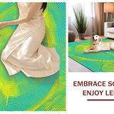 Captivating Fluid Motion Geometry(Blue)