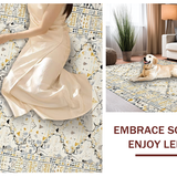 Sophisticated White Trimmed Vintage(Beige)