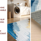 Elegant Retro Geometric Fusion(Blue)