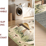 Cozy Farmhouse Inspired Mushroom Motif(Beige)