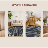 Ultra Soft Area Rug, Non Slip, Stain Resistant, Washable Area Rugs for Living Room, Bedroom, Modern Striking Lattice Aesthetic(Gray)