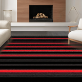 Funky Modern Abstract Glitch Motif(Black)