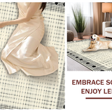 Lively Patterned Textile Statement(Beige)