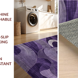 Ultra Soft Area Rug, Non Slip, Stain Resistant, Washable Area Rugs for Living Room, Bedroom, Artistic Contemporary Soft Surface(Purple)