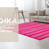 Ultra Soft Area Rug, Non Slip, Stain Resistant, Washable Area Rugs for Living Room, Bedroom, Trendy Soft Pink Safari Theme(Pink)