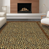Ultra Soft Area Rug, Non Slip, Stain Resistant, Washable Area Rugs for Living Room, Bedroom, Rustic Safari Inspired Look(Beige)