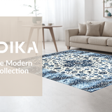 Chic Color Blocked Floral Motif(White)