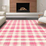 Trendy Blossom Pink Geometric Flair(Red)