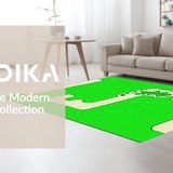 Ultra Soft Area Rug, Non Slip, Stain Resistant, Washable Area Rugs for Living Room, Bedroom, Vibrant Faux Animal Shape Appeal(Green)
