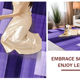 Ultra Soft Area Rug, Non Slip, Stain Resistant, Washable Area Rugs for Living Room, Bedroom, Vibrant Purple Abstract Texture(Purple)