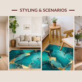 Contemporary Iridescent Swirl(Blue)