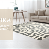 Ultra Soft Area Rug, Non Slip, Stain Resistant, Washable Area Rugs for Living Room, Bedroom, Faded Beige Gray Zebra Living Room Carpet(Beige)