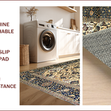 Ultra Soft Area Rug, Non Slip, Stain Resistant, Washable Area Rugs for Living Room, Bedroom, Rich Earthy Tones with Opulence(Beige)
