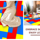 Bright Primary Color Interlocking Design(Red)