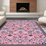 Luxurious Black and Floral Fusion(Pink)