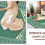 Elegant Geometric Green Tones(Green)