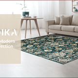 Elegant Dark Green Geometric Harmony(Green)