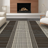 Ultra Soft Area Rug, Non Slip, Stain Resistant, Washable Area Rugs for Living Room, Bedroom, Contemporary Cozy Textured Welcome(Brown)