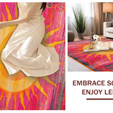 Playful Fringed Rainbow Motif(Pink)