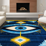 Modern Abstract Colorful Protection Symbol(Blue)