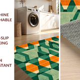 Earthy Tones Abstract Tiled Motif(Green)