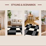 Contemporary Striped Contrast Motif(Black)