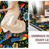 Eclectic Cultural Floral Fusion(Black)