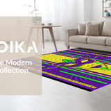 Ultra Soft Area Rug, Non Slip, Stain Resistant, Washable Area Rugs for Living Room, Bedroom, Elegant Masquerade Festivity Theme(Purple)