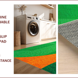 Ultra Soft Area Rug, Non Slip, Stain Resistant, Washable Area Rugs for Living Room, Bedroom, Vibrant Ombre Bedroom Nursery Non-Slip Area Carpet(Green)