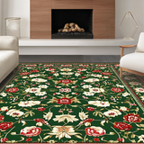 Sophisticated Geometric Floral Fusion(Green)