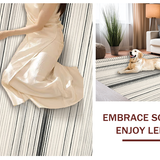 Transitional Striped Earthy Tones(Beige)